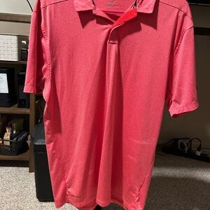 Nike Men's Vibrant Red Polo Shirt
